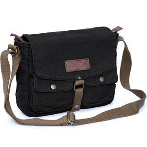 Gootium Canvas Messenger Bag - Vintage Crossbody Shoulder Bag Military Satchel